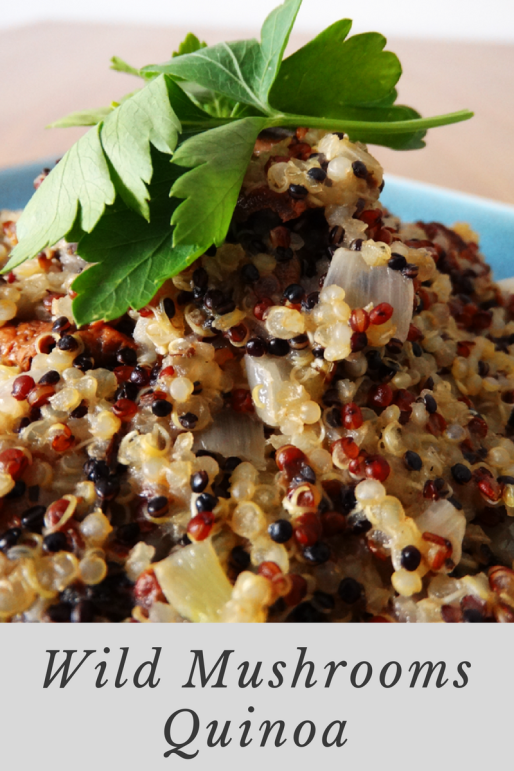 vegan wild mushrooms quinoa recipe