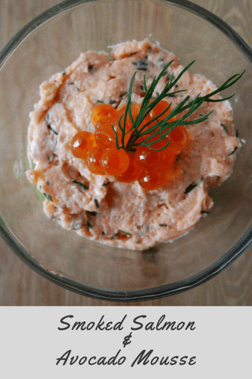 smoked salmon and avocado mousse