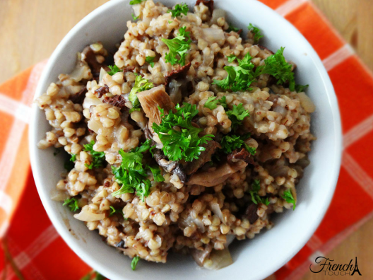mushrooms and buckwheat porridge recipe