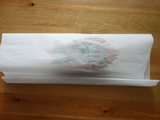 salmon with peaches, thai basil and chili recipe